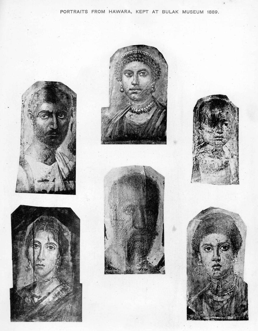 Portraits From Hawara (1889) ..... A Plate From Kahun - Gurob - Hawara by W. M. Flinders Petrie (University of Chicago Electronic Open Stacks)