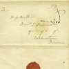 Seal on Love letter from Duckworth to Susan Buller, his second wife, January 21, 1808