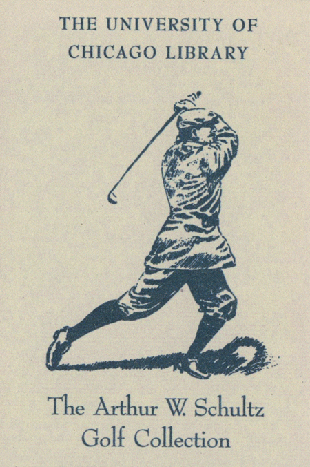 The Arthur W. Schultz Golf Collection bookplate