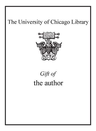 Gift of the Author bookplate