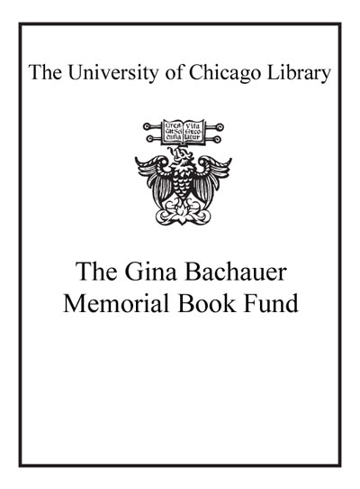 The Gina Bachauer Memorial Book Endowment Fund bookplate