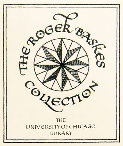The Roger Baskes Collection bookplate