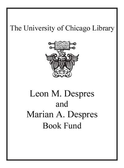 The Leon M. And Marian A. Despres Book Fund bookplate