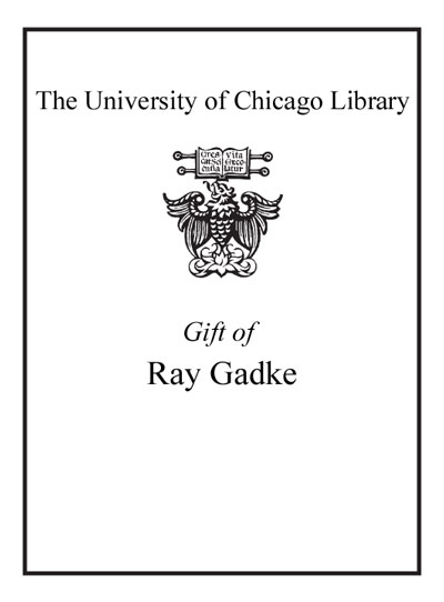 Gift of Ray Gadke bookplate