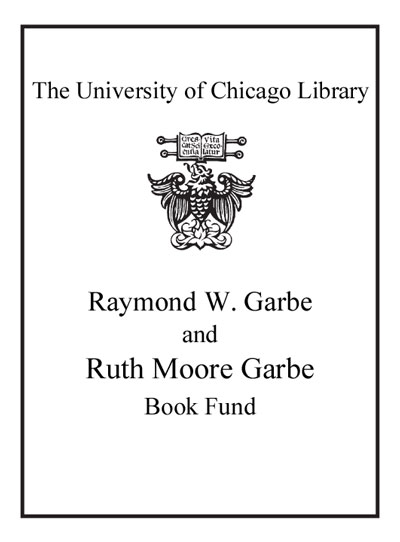 The Raymond and Ruth Moore Garbe Book Fund bookplate