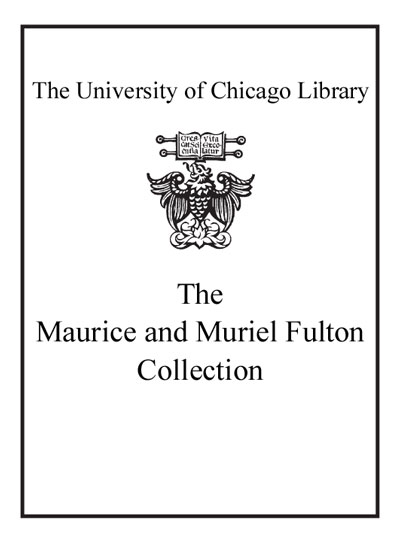 The Maurice And Muriel Fulton Collection bookplate