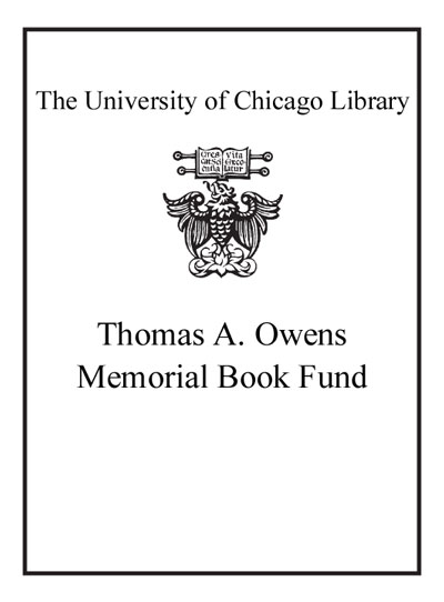 Thomas A. Owens Memorial Book Fund bookplate