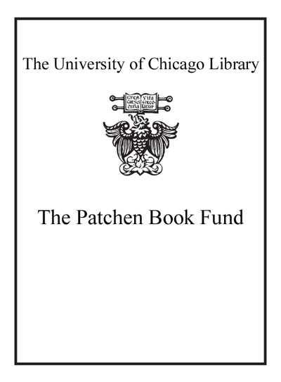 The Anne and Paul Patchen Book Fund bookplate