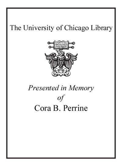 The Cora B. Perrine Book Endowment Fund bookplate