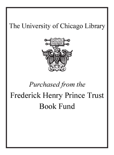 The Frederick Henry Prince Trust Book Fund bookplate