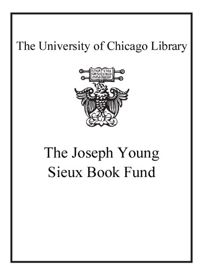 The Joseph Young Sieux Book Fund bookplate