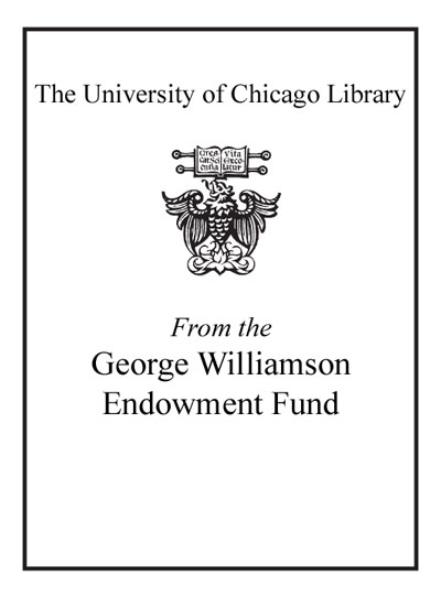 The George Williamson Endowment Fund bookplate