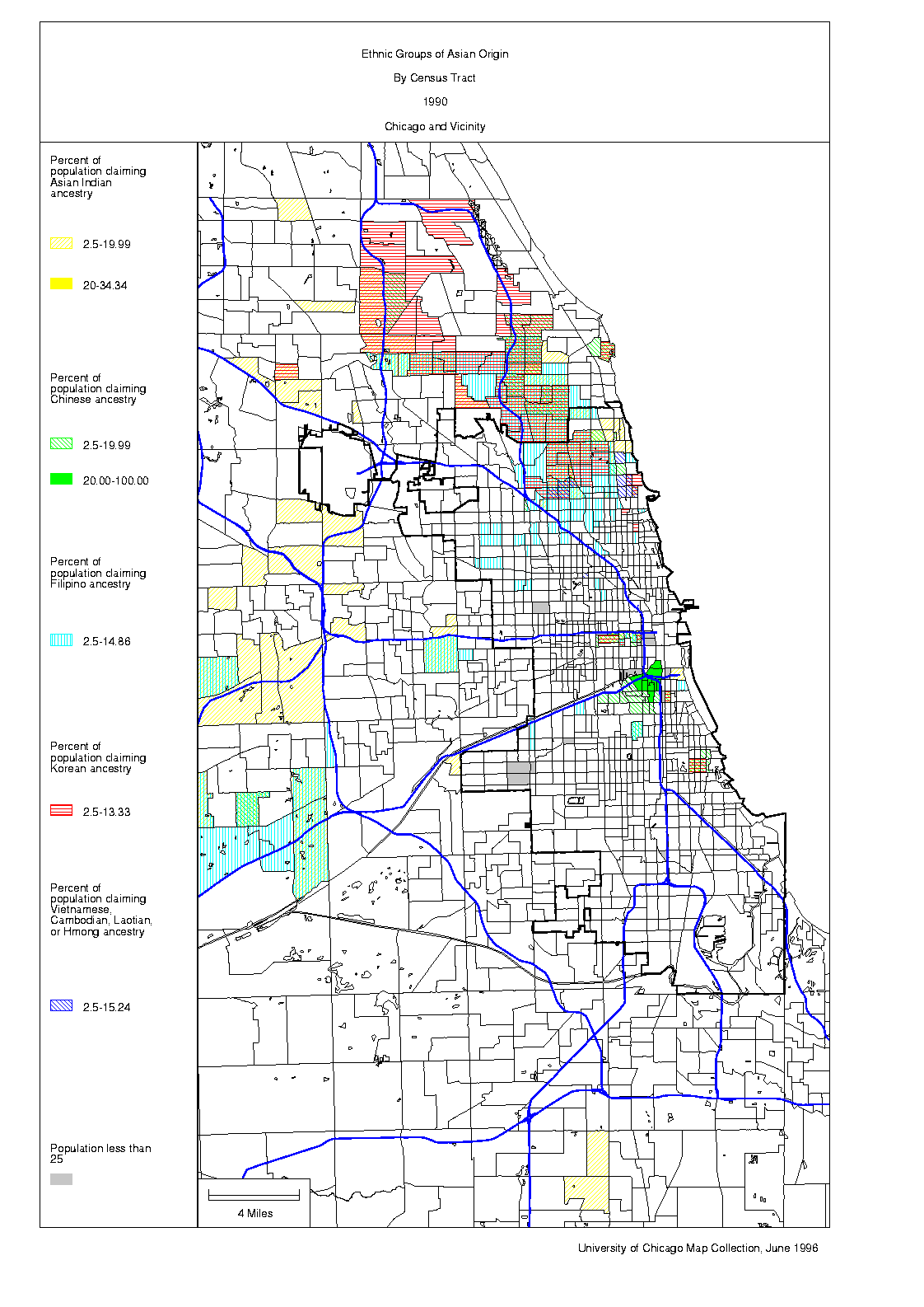 Chicago 1990 Census Maps