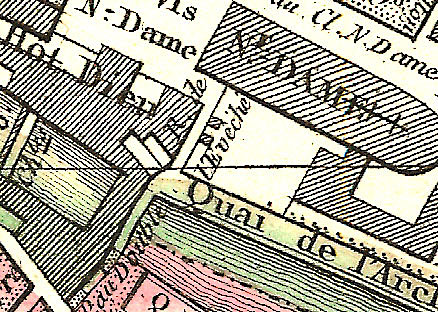 BARBA 1860 old antique map chart PARIS 9e 9th IXme arrondissement de l'Opéra 