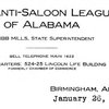 Letterhead of the  Anti-Saloon League