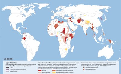 Map of armed conflicts