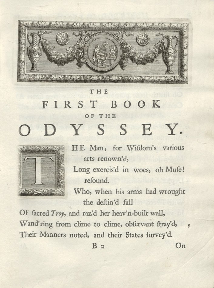 Title page for Pope's translation