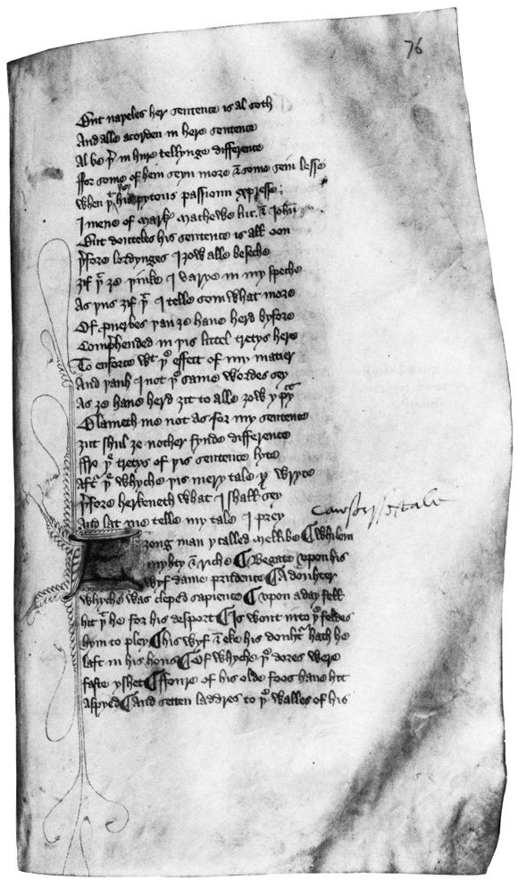 Geoffrey Chaucer, Canterbury Tales, University of Chicago Ms. 564