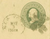 Postage stamp from correspondence.