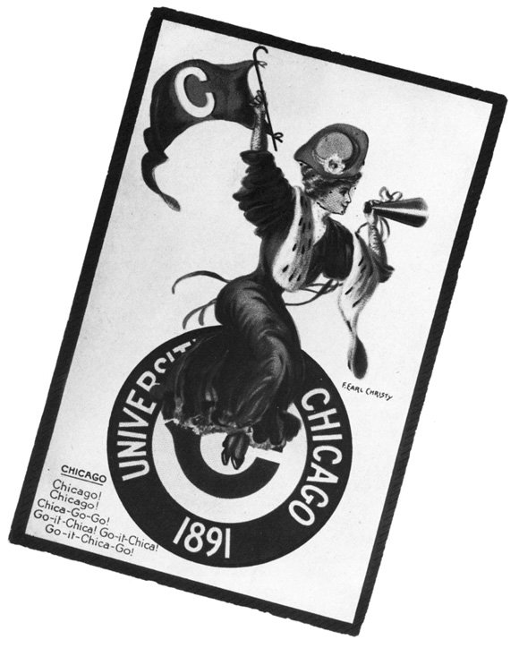 Chicago booster postcard, ca. 1908