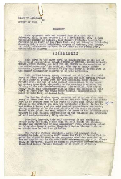 A typed page.
