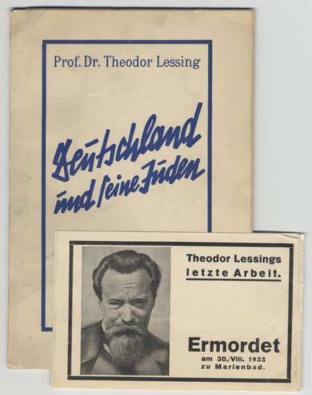 The front cover of a book, and a small identification card of Professor Lessing with photo.