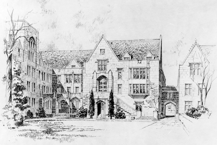 Sketch of Eckhart Hall