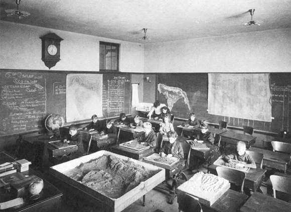 Elementary geography class. Laboratory School