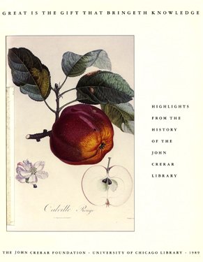 A cover page with a painting of a peach.