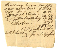 Tax Receipt, 1819