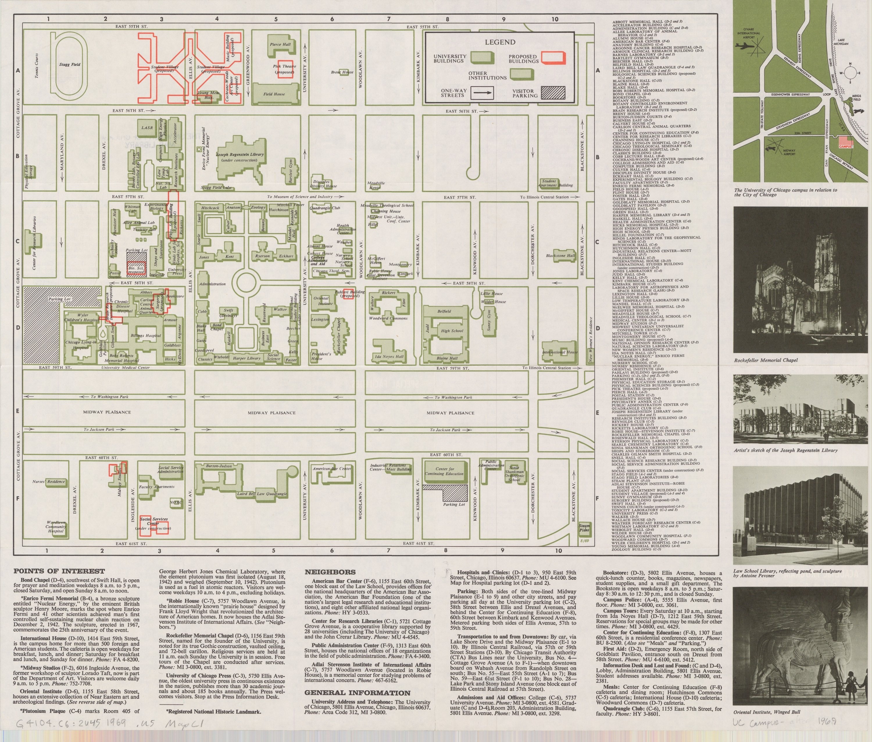 University Of Chicago Campus Map Map