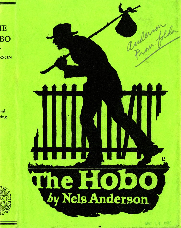 Cover showing silhouette of a man holding a bindle