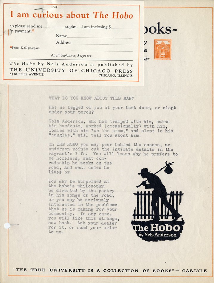 Press sheet for more info on The Hobo