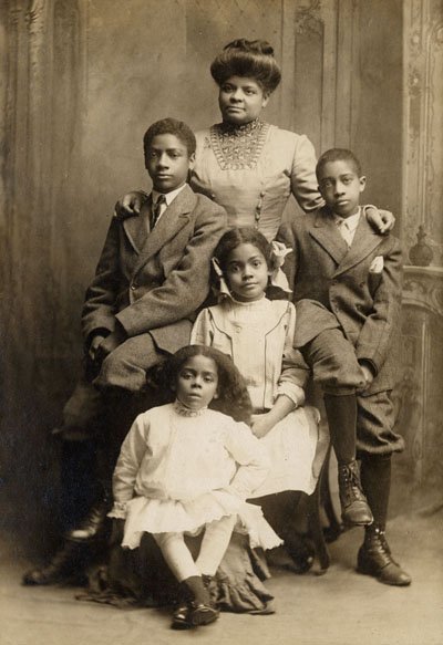 Ida B. Wells-Barnett with her four children