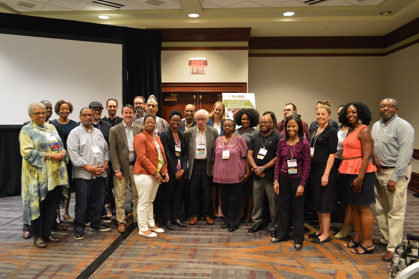 Group photo of attendees at the Reunion included former Fellows, BMRC Board members, BMRC staff, ASALH members and guests.