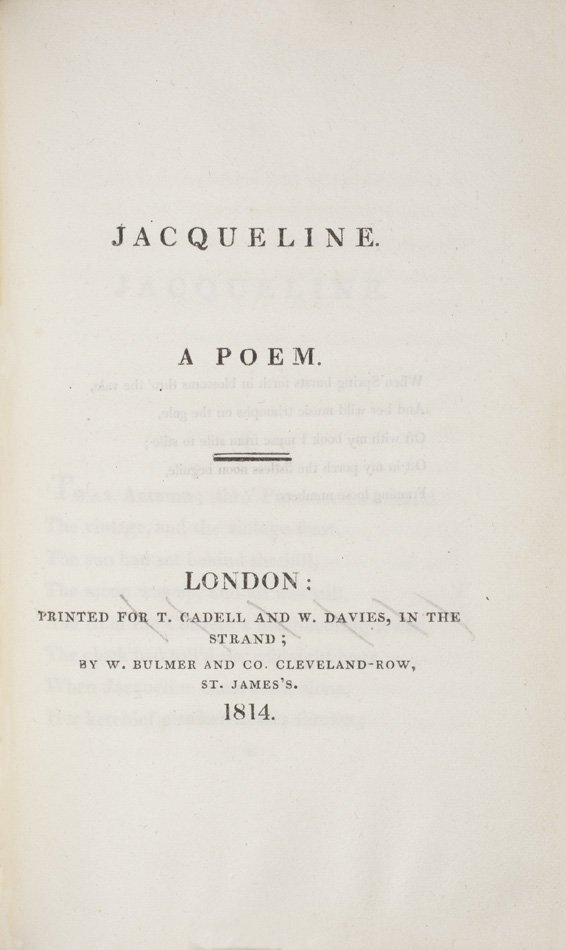 Jacqueline.  A Poem