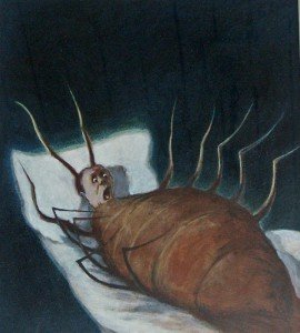 Artist James Legros's image of the transformation of Gregor Samsa.