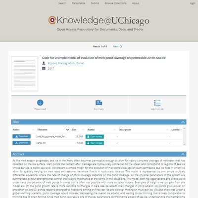 Screenshot of Knowledge@UChicago
