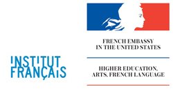 Logos of the Insitut Francais and French Embassy in the United States