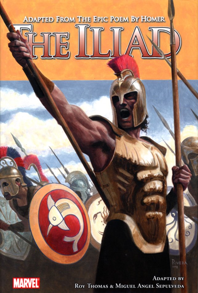 Cover of Marvel's graphic novel edition of Iliad