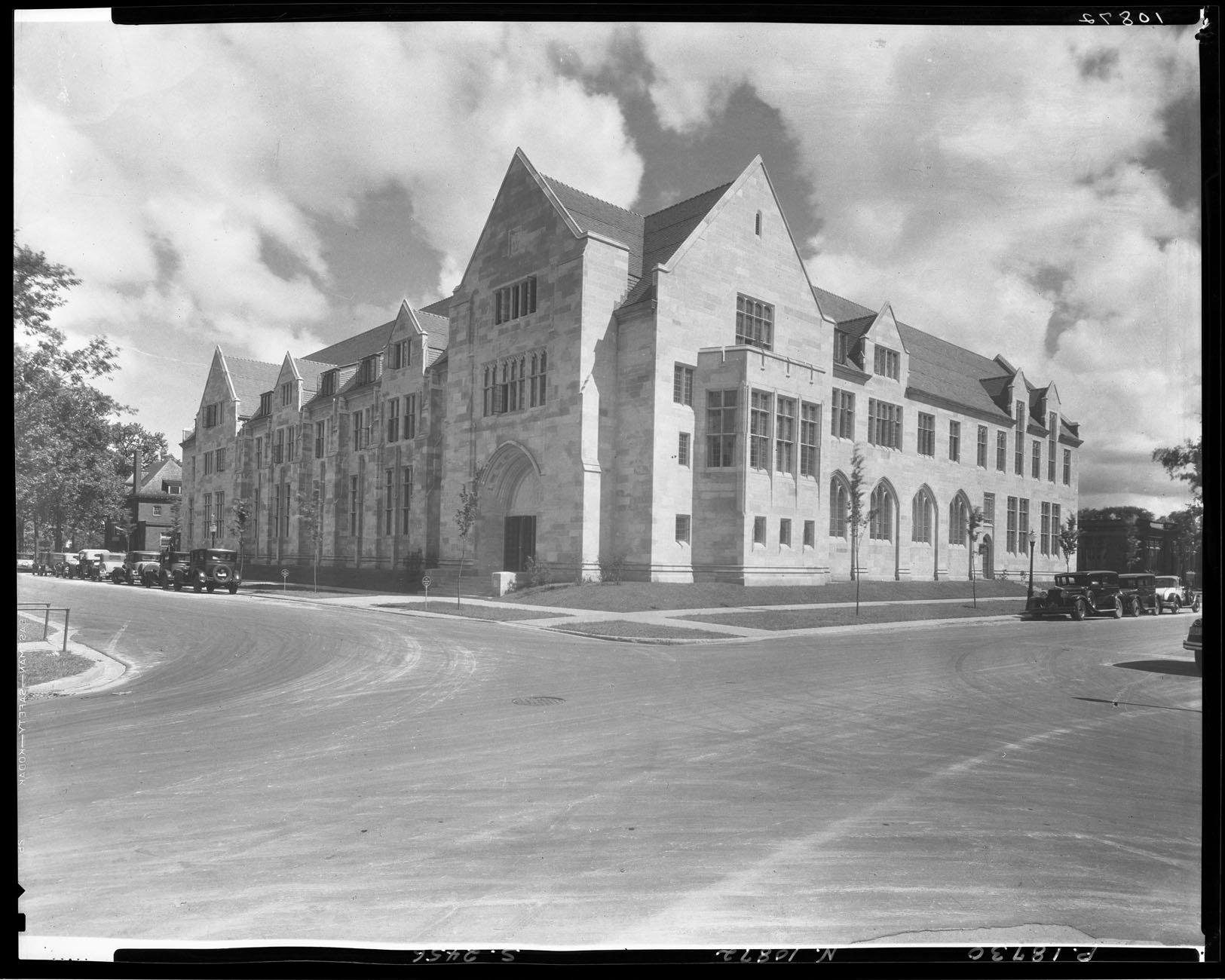 An exterior photograph of the Oriental Institute.