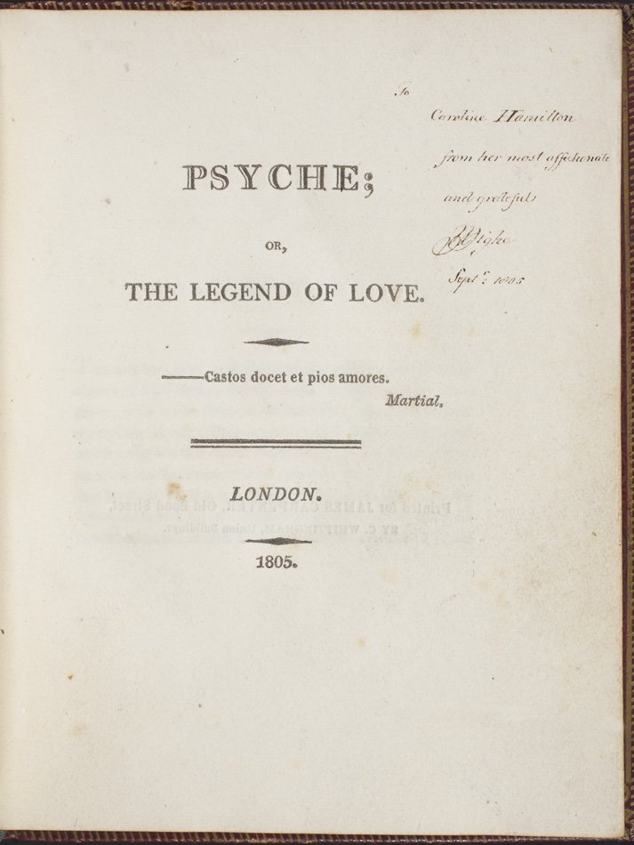 Psyche; or, the Legend of Love