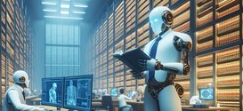 Robots in Law Library from February 2024: D'Angelo Law Library Emerging Technologies Update