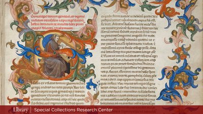 Medieval manuscript Zoom background