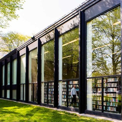 Exterior of the Social Work Library