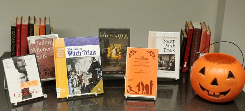 Salem Witch Trials Books & Media Display