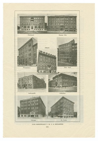 Photographs of YMCA buildings, 1922, from The Crisis