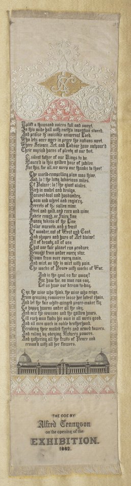 The Ode by Alfred Tennyson on the Opening of the Exhibition. 1862