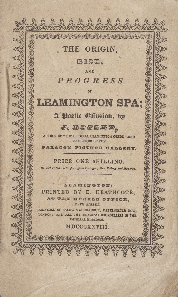 The Origin, Rise, and Progress of Leamington Spa; a Poetic Effusion