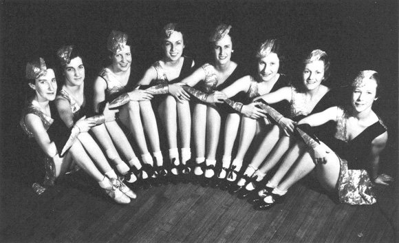 The chorus line from Step Ahead, Mirror Review, 1934